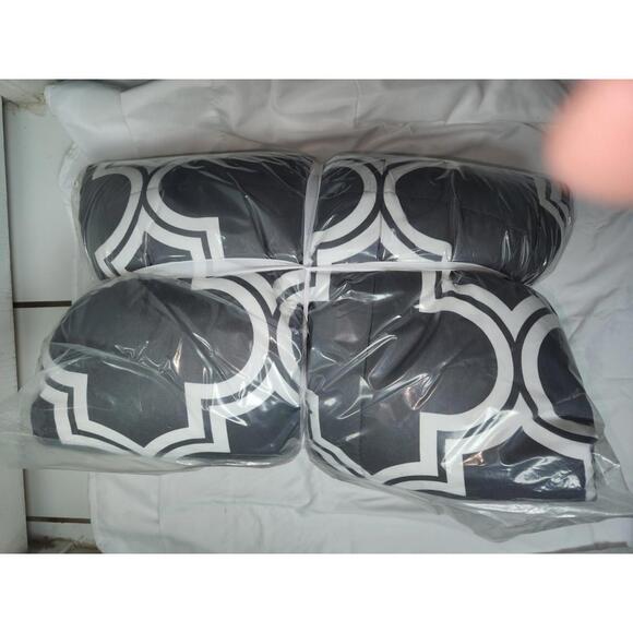 Comforter Set GRAY- Goose Down Alternative Queen Size Bedding Comforter Set - Picture 3 of 9